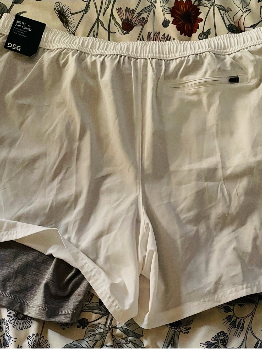 DSG Men’s White Athletic Performance Shorts